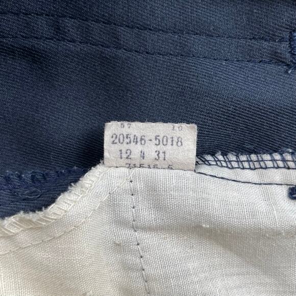 Vintage Levis Sta-Prest Pants Mens 42 Navy Blue Chino Straight Leg Slacks 80s - Picture 11 of 16